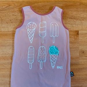 Rags to Raches girls short romper 12-18 mo